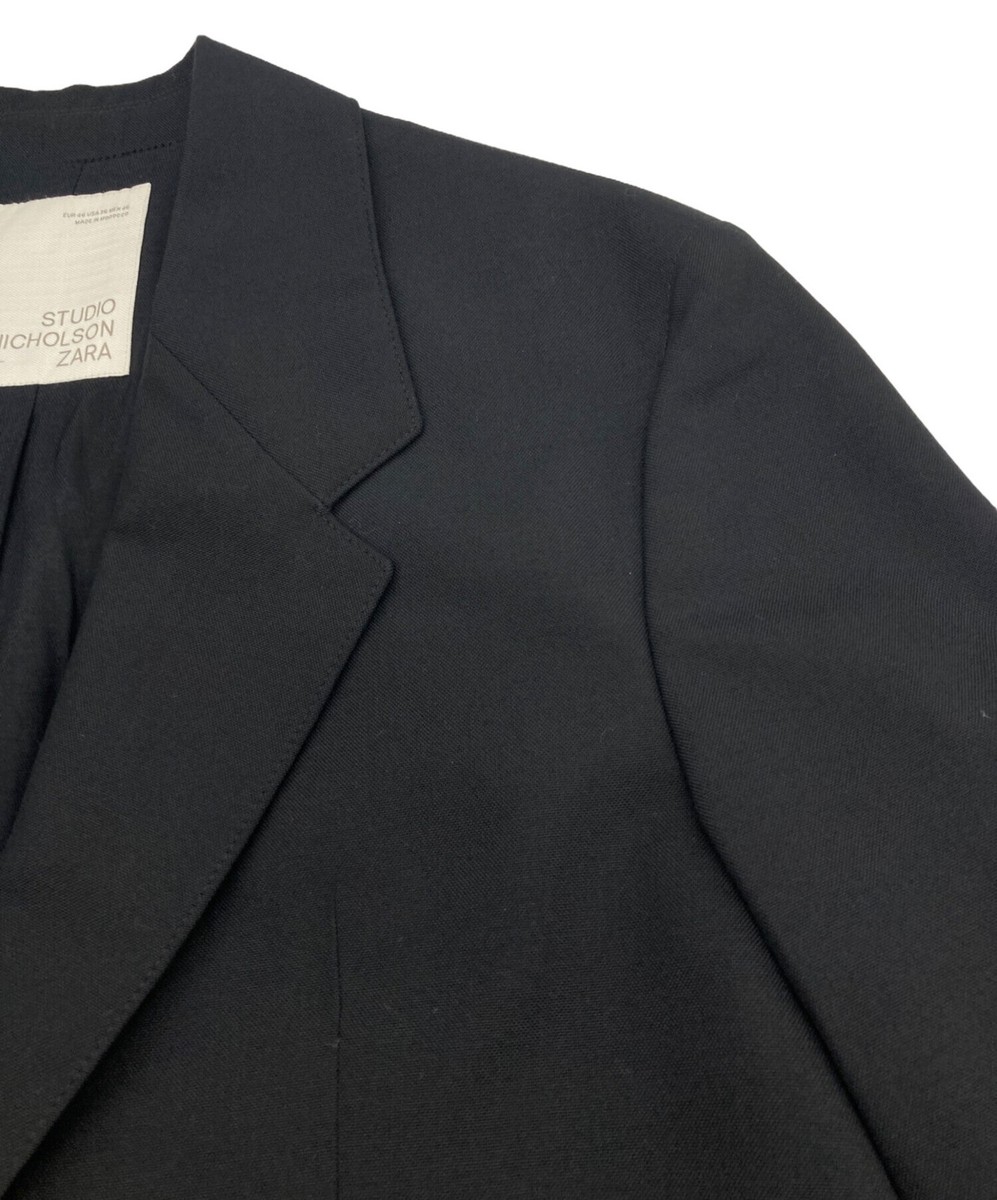 STUDIO NICHOLSON + ZARA テーラードジャケット EU 46 STUDIO NICHOLSON × ZARA Tailored jacket Size: 46 Black Men | eBay