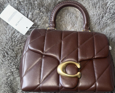 Coach quilted tabby top handle
