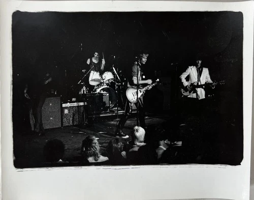 Punk Rock Band Live Concert Original B&W Photograph 1970s vintage concert t-shirt, vintage, single stitch, B+ condition
