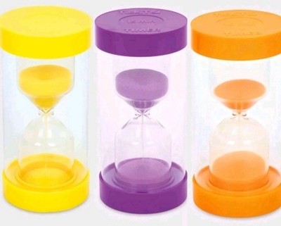 Sensorischer Sand-Timer pädagogisches visuelles Spielzeug Autismus-Werkzeug Sanduhr Sekunden Minuten