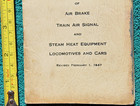 1947 New York Central Railroad Air Brake Train Air Signal Locomotive Rule Book — photo 3