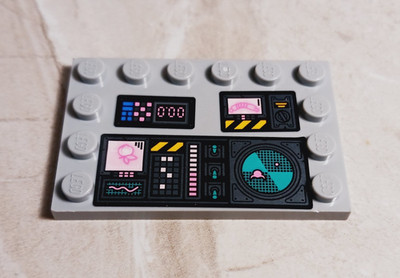 LEGO Computer control Panel Plate Stickers Clock Radar MONSTER Screens Sticker