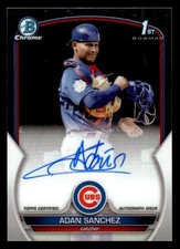 2023 Bowman Chrome #CPA-ASA Adan Sanchez Prospect Autographs (b)