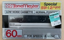 Tonemaster Blank Cassette Tape   60 Min   Vintage   Sealed   0424 NOS