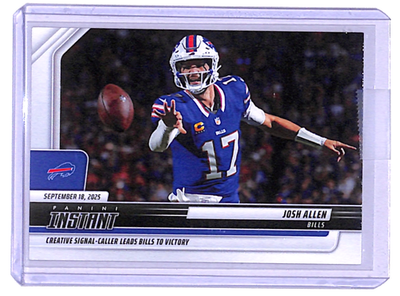 #ad 2025 26 Panini Instant NFL #84 Josh Allen Buffalo Bills QTY $7.95