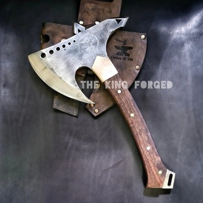 Custom Handmade Carbon Steel Blade Resident Evil Leon Axe | Hunting Axe Camping