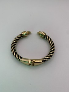 Authentic 14k Gold Plated Bangle Bracelets for Women - Pulseras de Oro para Mujer - .