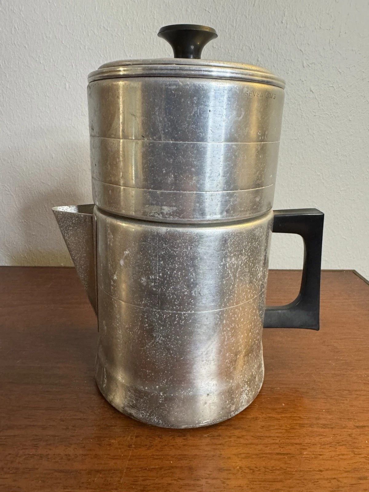 Midcentury Comet 4-Cup Pour Over Coffee Pot Retro Aluminum Camping