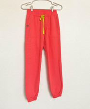 FIGS Technical Collection Women s Scrub Set Coral Solid XXS Top Jogger Pants