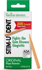 Stim-U-Dent Plaque Removers 8 Packs of 25 Picks/Pack 200 Picks - Mint Flavor