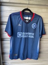 Men  s Pirma Cruz Azul 2023-24 Third Kit Soccer Jersey Shirt Size M Navy Blue