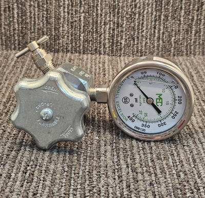 #ad MEC Combo Valve Liquid Level Vent And Pressure Gauge $335.44