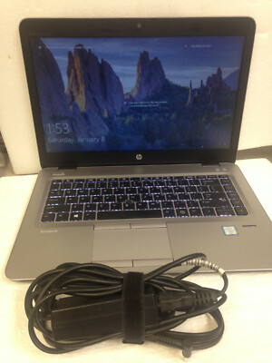 HP EliteBook 840 G3 Intel Core i7-6600U CPU@2.60GHz 16GB 256GB SSD w/AC Adapter