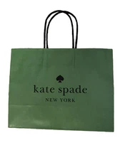 NEW Kate Spade Holiday  Shopping Paper Gift Bags 8" x 10" x 4.5" Green