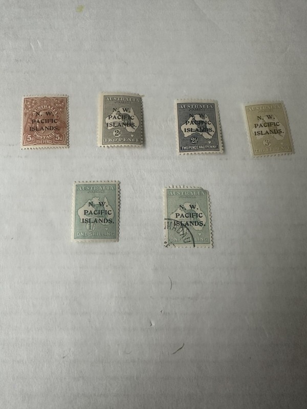 north west pacific island Group Of 6 Stamps Mint Hinge # Are 20 24 29 30 48