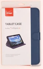 Verizon OEM Stylish Leather Folding Folio Case Cover for Ellipsis 10
