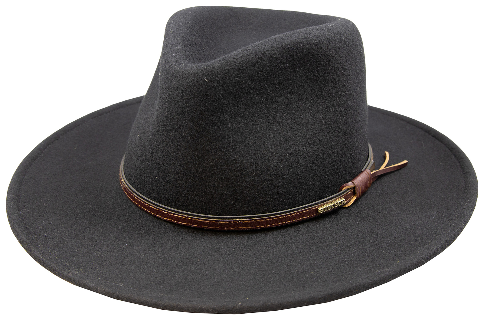 stetson black hawk gambler hat