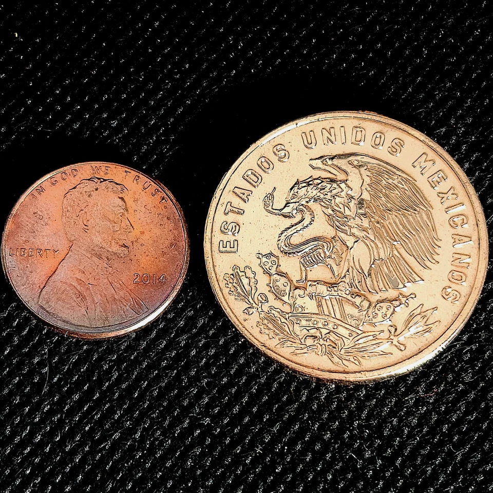 *Beautiful* Authentic Mexico 20 Centavos .950 (95%) Copper Coin "Cap and Rays" - Image 4 of 4