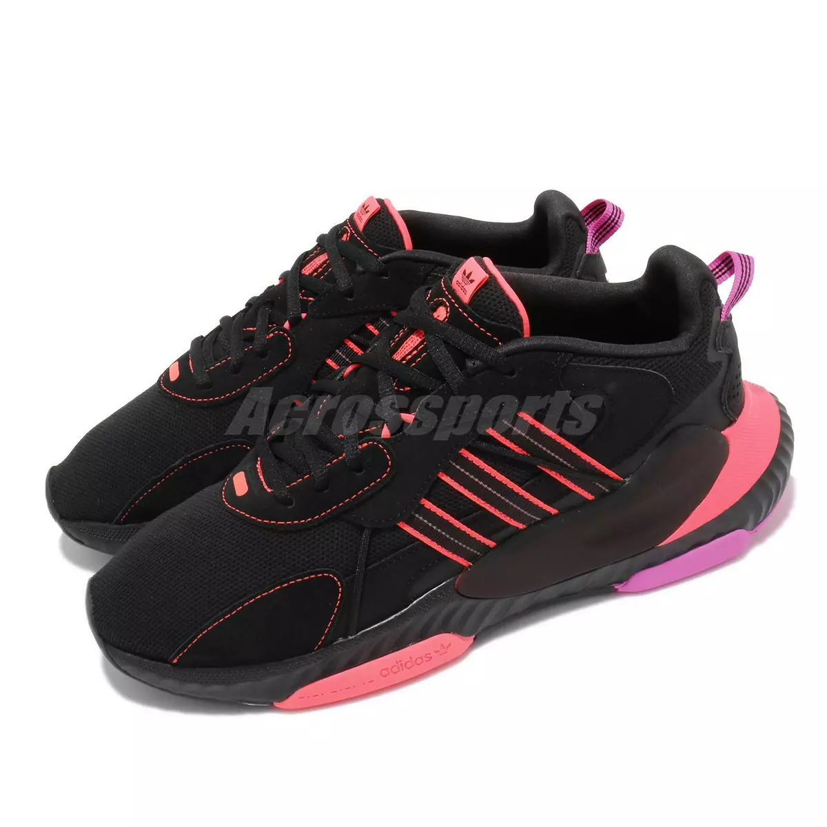 Adidas shoes deals black pink