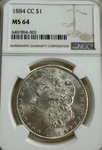 1884 CC MS64 Morgan Dollar  - Rare Collectible Coin