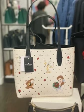 Disney X Kate Spade Beauty and the Breast Reversible Tote with Large Pouch