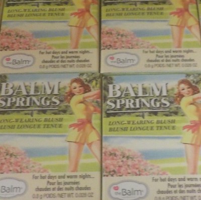 4 the Balm Cosmetics Balm Springs ''In Full Swing''  Sample Palettes 