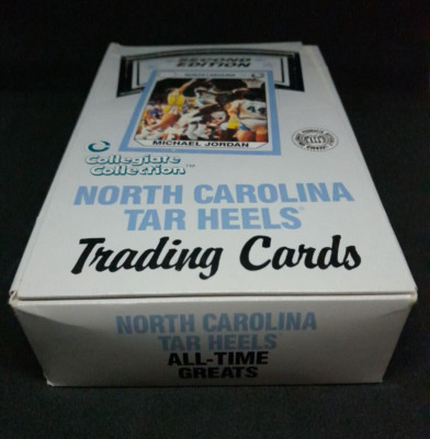 1989 North Carolina Tar Heels Basketball Cards Box Michael Jordan College NBA