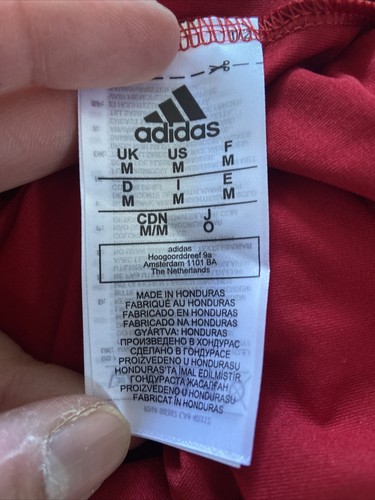 Adidas Indiana Hoosiers Aeroready LS Training Top Hoodie Shirt Sz M Red GE1720 - Picture 5 of 6