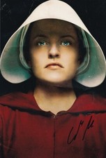 ELISABETH MOSS signed Autogramm 20x30cm HANDMAIDS TALE in Person autograph COA