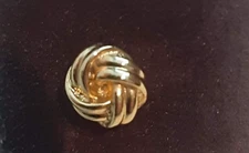 Tie Pin - Tie Tack - Gold Tone color - bar and chain