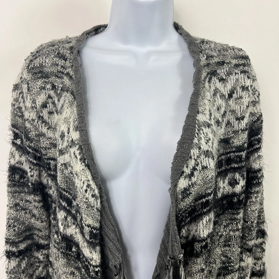 Cárdigan Suéter American Rag Cie Medio Frente Abierto Manga Larga Mezcla de Lana Foto 3 de 4