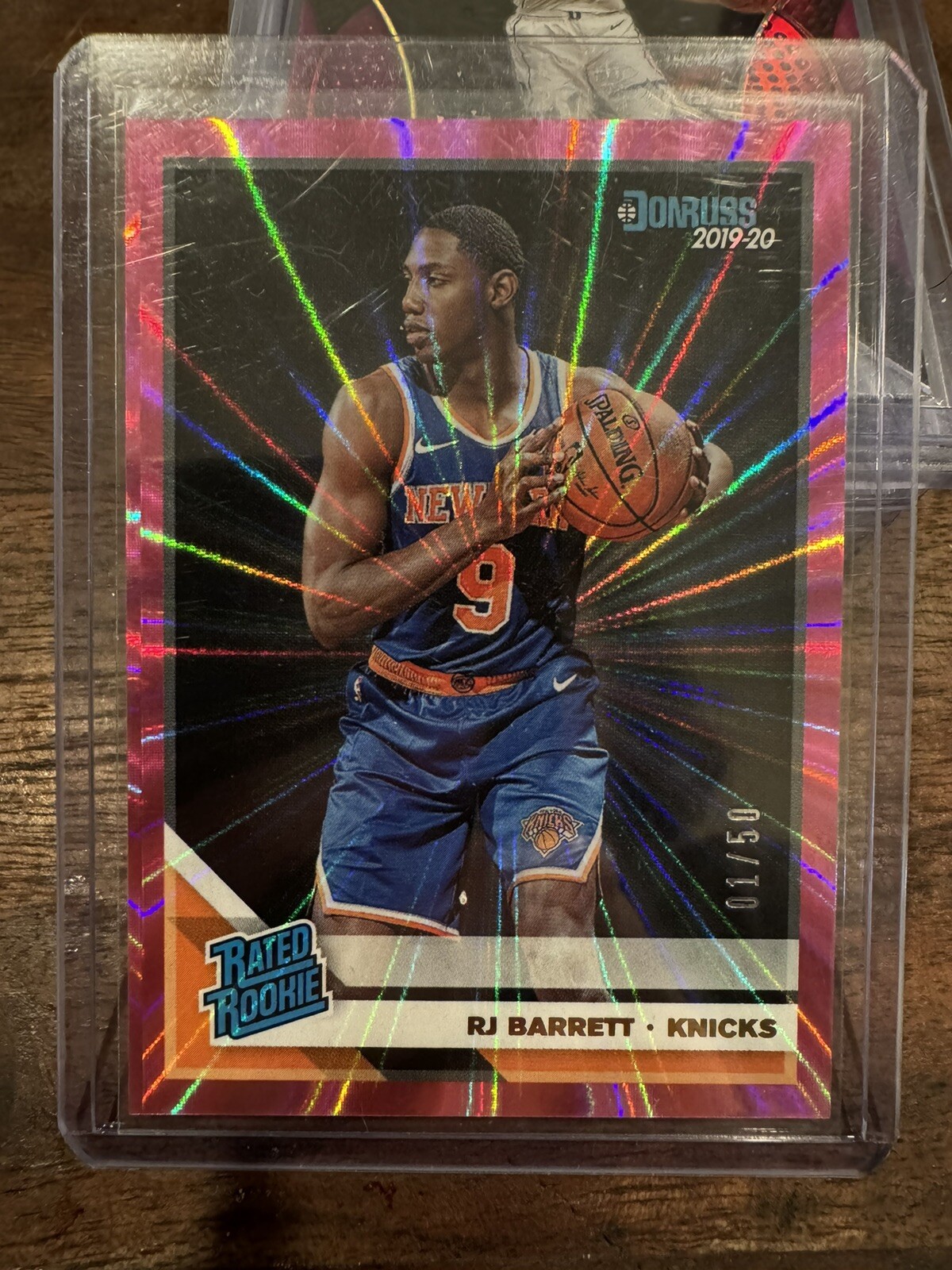 Panini 2019 Donruss Basketball RJ Barrett Rated Rookie RC Pink Laser 1/50