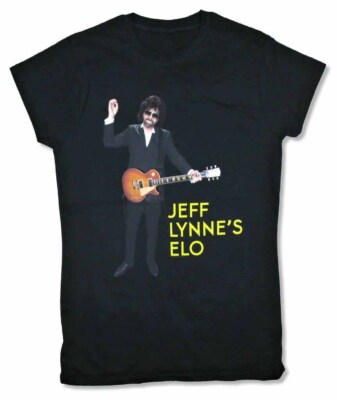 Jeff Lynne ELO Shirt Guitarist Black Classic Uniex S-2345XL UU190