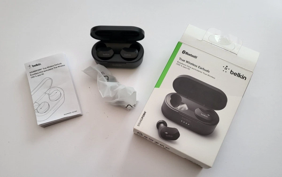 Belkin Sound Form True In Ear Wireless Earbuds AUC001 Black eBay