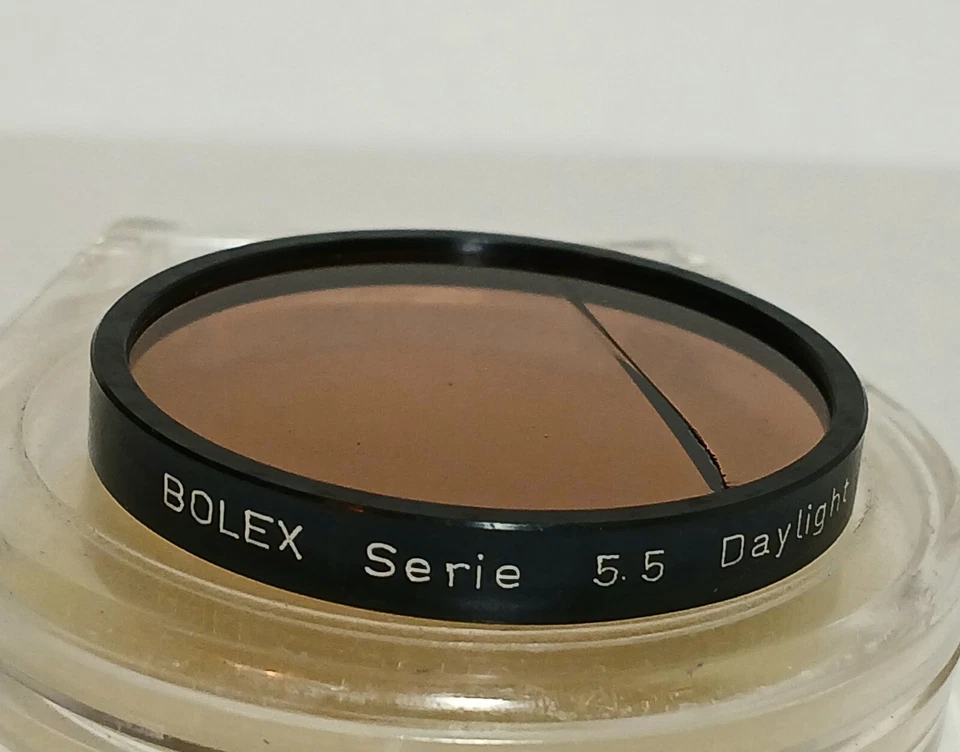 RARO! Cámara fotográfica vintage SUPER 16 BOLEX serie 5,5 filtro de luz diurna SWITAR 10 mm Foto 3 de 4