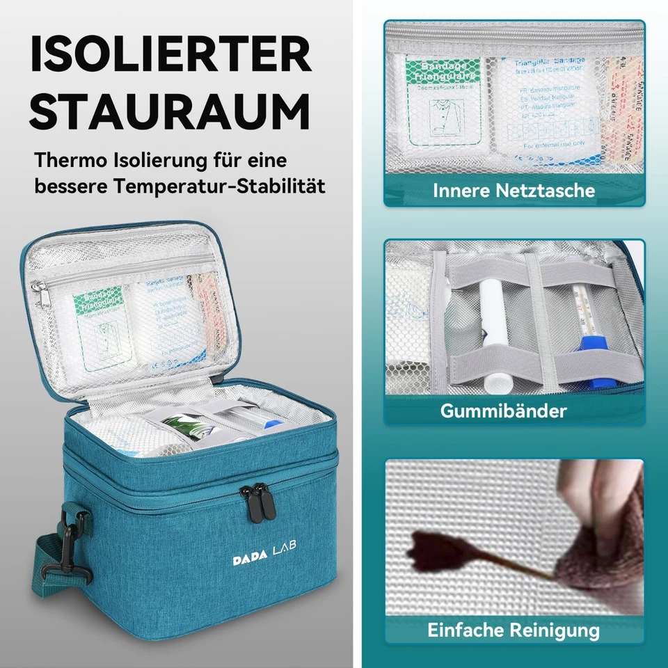 DADA LAB Tasche für Inhalationsgeräte – Passend für Pari Boy, Medisana, Omron - Bild 4 von 4