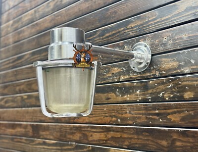 2er Set Maritime Deutsche Industrie Wandleuchte EOW Lampe - Aluminium Schiffs...