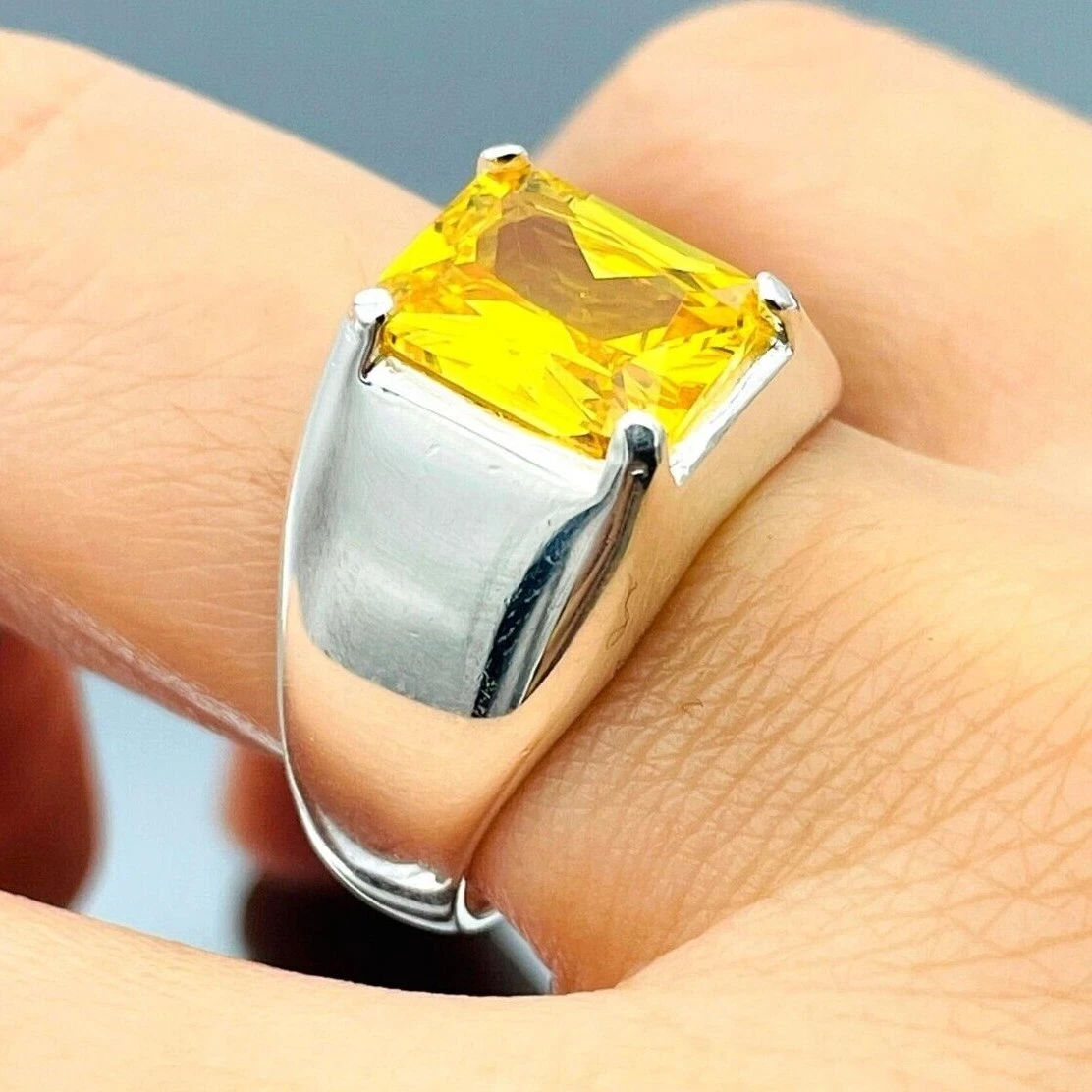 Yellow gem deals ring
