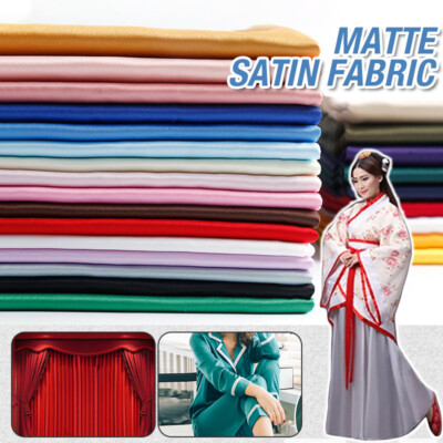 lining for satin dress Satin Lining Fabric, Elastic, Plain Silky, Glossy, Sold by the Meter in 35 Different Colors (8.99/meter)