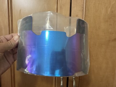 Nike 2.0 Football Helmet Visor Eye Shield Adult Blue Rainbow MIRROR SpeedFlex | eBay