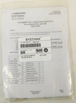 70002551 12A1 CLAMP CommScope Systimax Grounding Accessories Grounding Clamp Kit