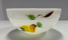 Vintage Gay Fad Painting On Fire King Mixing Bowl Fruit Grape Peach Pear 7.25” 6