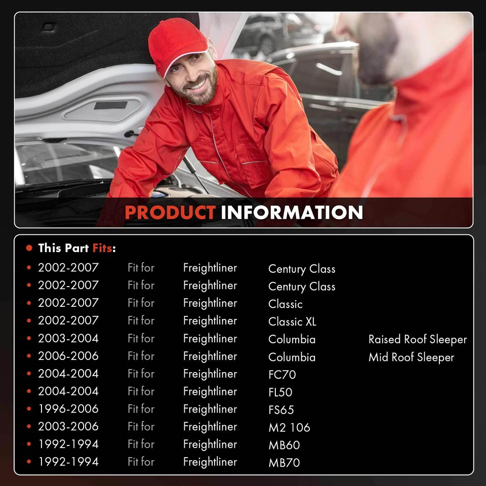 A/C Compressor w/ 6-Groove for Freightliner Century Class Classic Columbia FC70 - Image 3 of 4