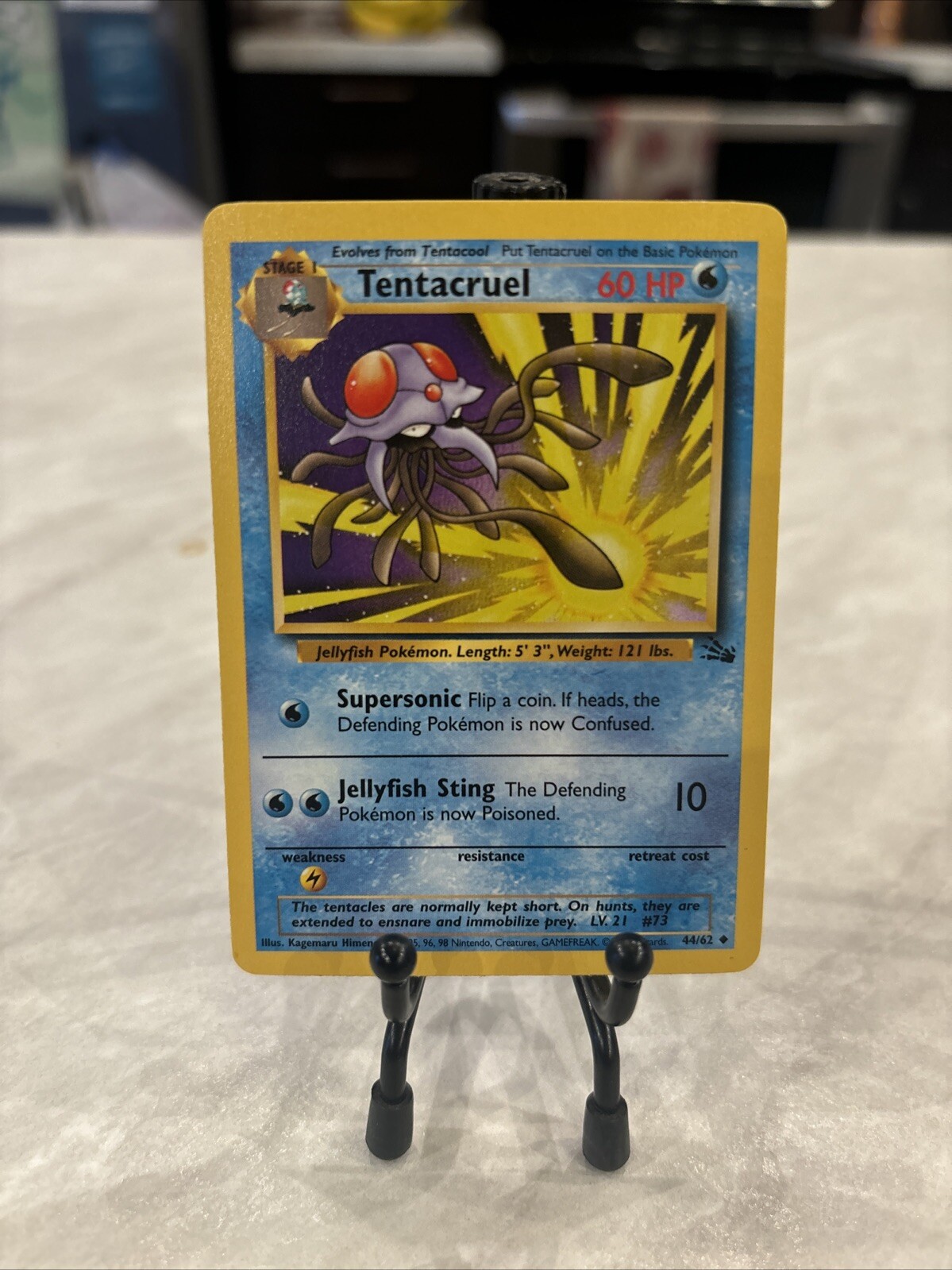 Tentacruel 44/62 Fossil Regular-Vintage-Pokemon TCG-Fast Shipping-NM!!