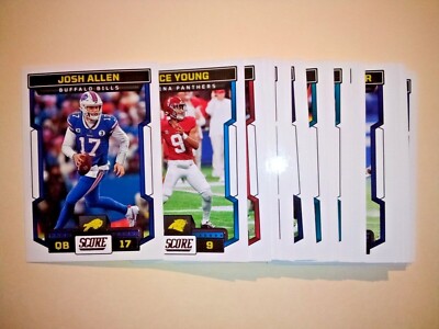 2023 Panini Score Football Cards - Buy 4 for $1.00 - Base, Rookies, Inserts
