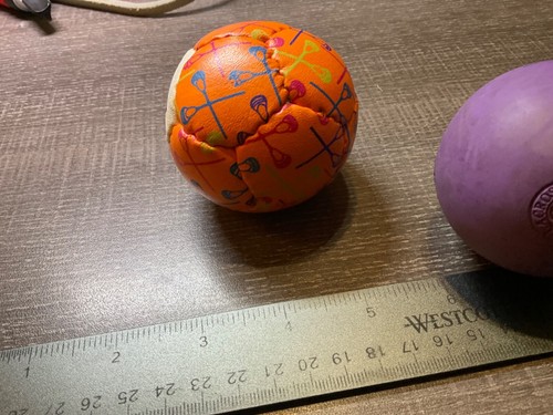 Lot de boules de crosse Swax Lax orange fluorescent / STX violet - Photo 3/5