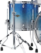 TAMA Starclassic Walnut/Birch Lacquer Floor Tom 14" x 14" - Molten Blue Ice Fade