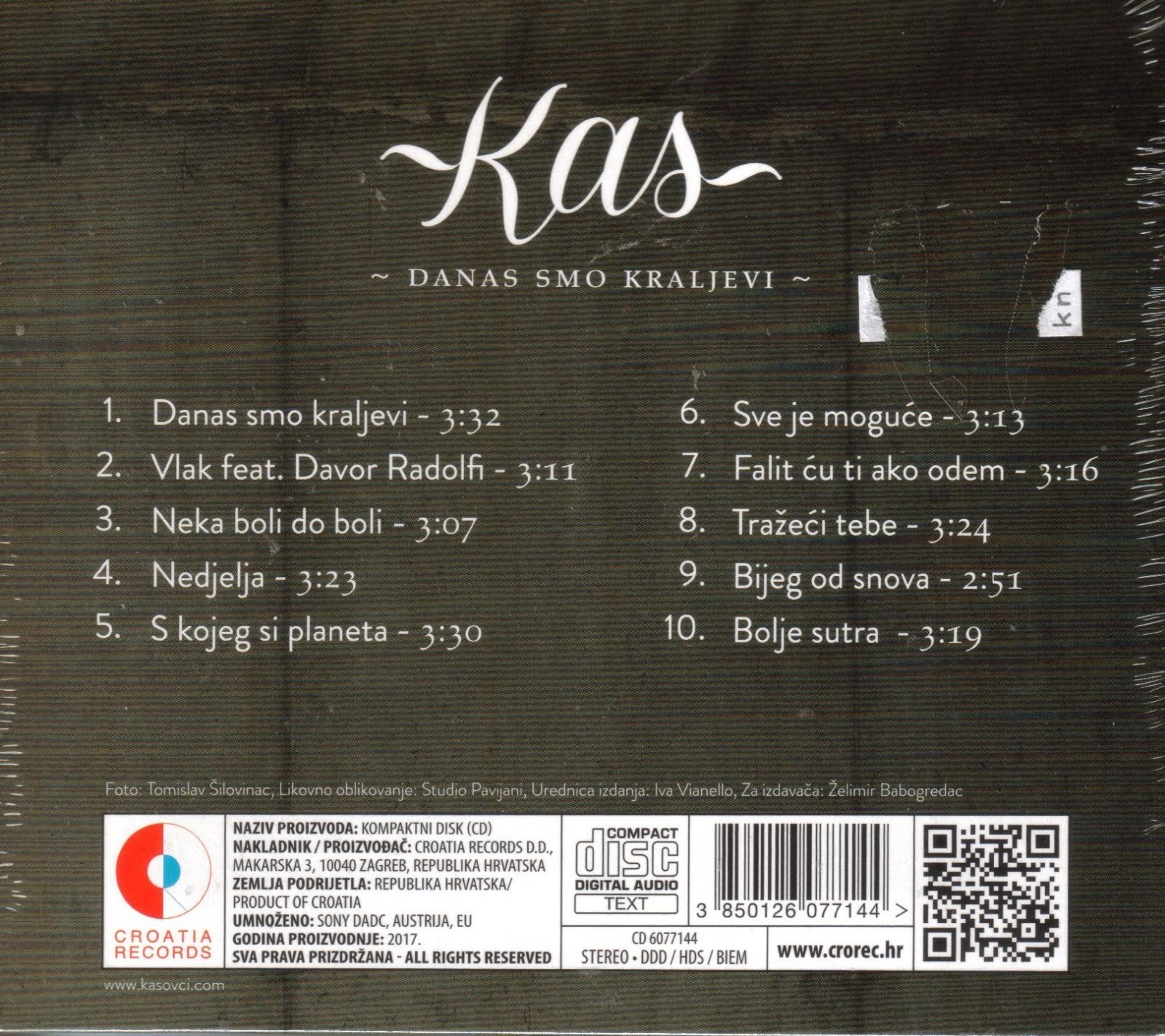 KAS CD Danas smo Kraljevi Tamburaski sastav Hrvatska Best Hit Croatia