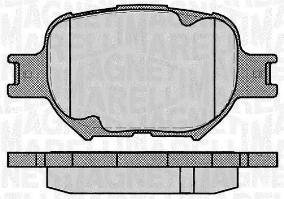 363916060493 PF0493 Pastiglie Freno TOYOTACelica (ZZT) - Magneti Marelli
