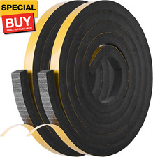 Self Adhesive Foam Tape Weatherstrip 1/2in x 1/2in x 16.5Ft High Density Foam In